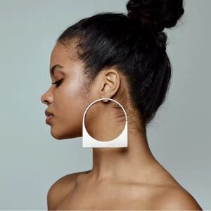 Elegant Silver Hoop Earrings